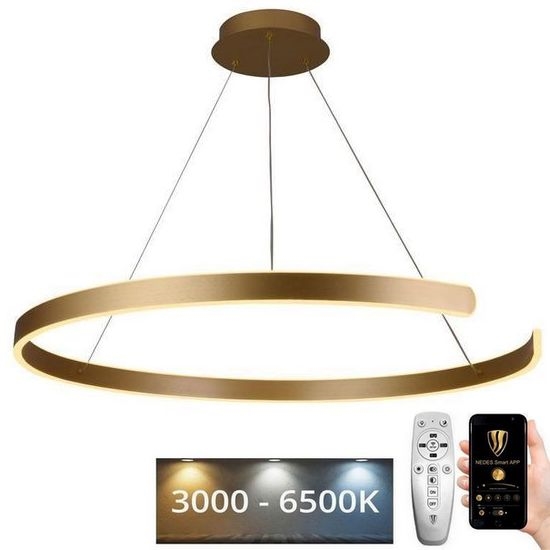 Lámpara de araña LED regulable LED/100W/230V 3000-6500K diá. 80 cm + control remoto