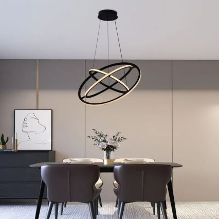 Lámpara de araña LED regulable LED/105W/230V 3000-6500K diá. 60 cm + control remoto