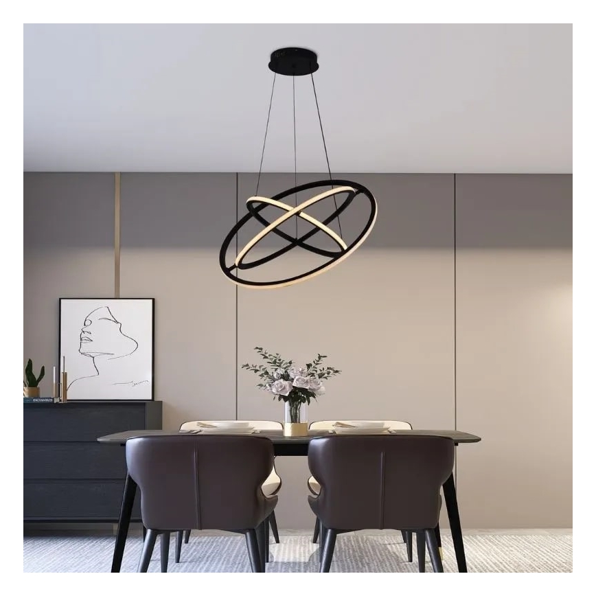 Lámpara de araña LED regulable LED/105W/230V 3000-6500K diá. 60 cm + control remoto