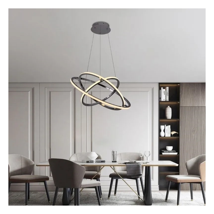 Lámpara de araña LED regulable LED/105W/230V 3000-6500K diá. 60 cm + control remoto