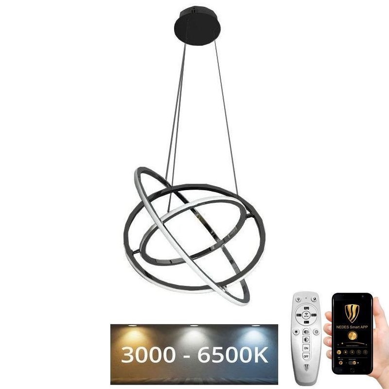 Lámpara de araña LED regulable LED/105W/230V 3000-6500K diá. 60 cm + control remoto