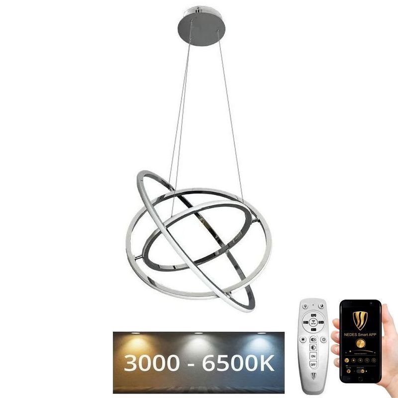 Lámpara de araña LED regulable LED/105W/230V 3000-6500K diá. 60 cm + control remoto