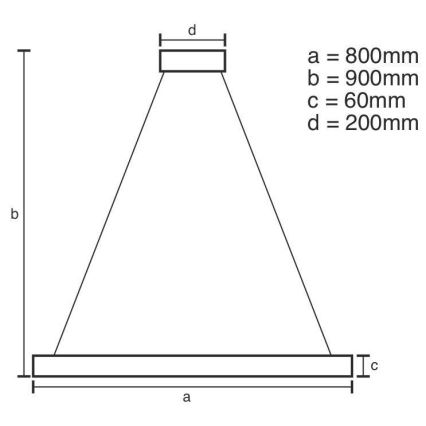 Lámpara de araña LED regulable LED/110W/230V 3000-6500K diá. 80 cm + control remoto