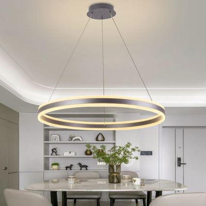 Lámpara de araña LED regulable LED/110W/230V 3000-6500K diá. 80 cm + control remoto