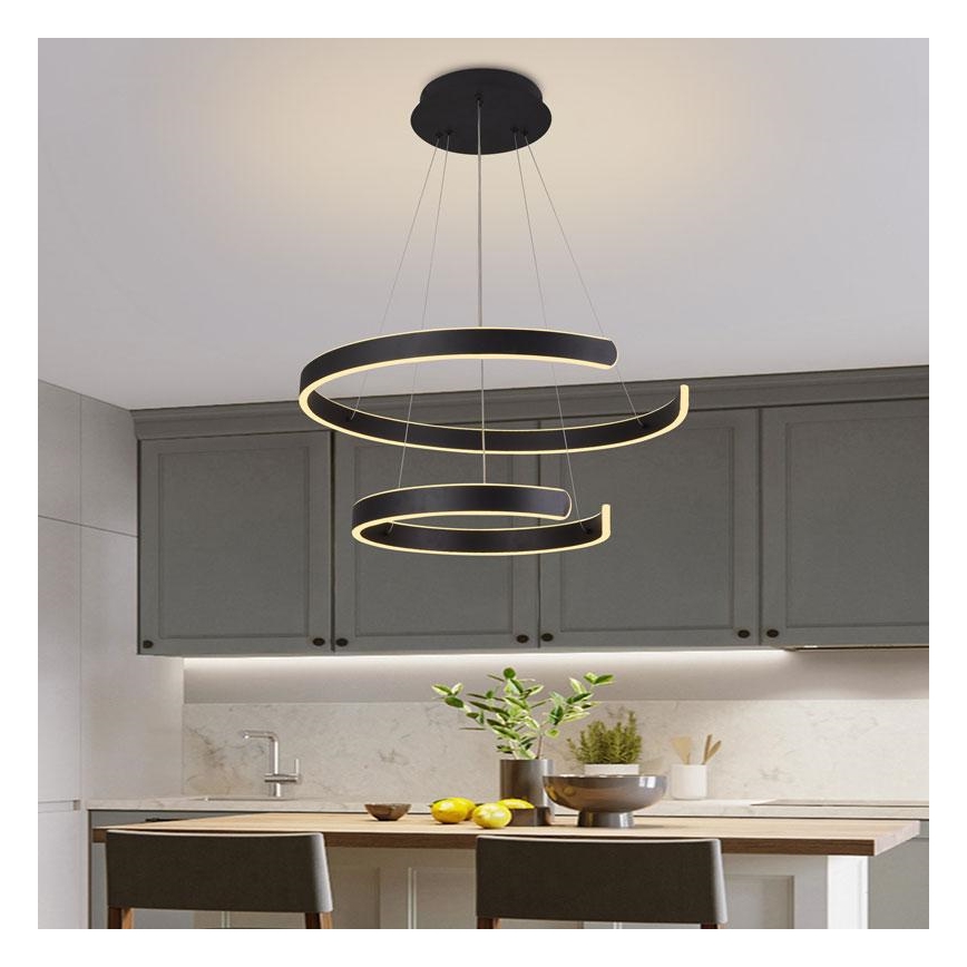 Lámpara de araña LED regulable LED/120W/230V 3000-6500K diá. 60 cm + control remoto