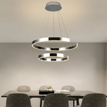 Lámpara de araña LED regulable LED/120W/230V 3000-6500K diá. 60 cm + control remoto