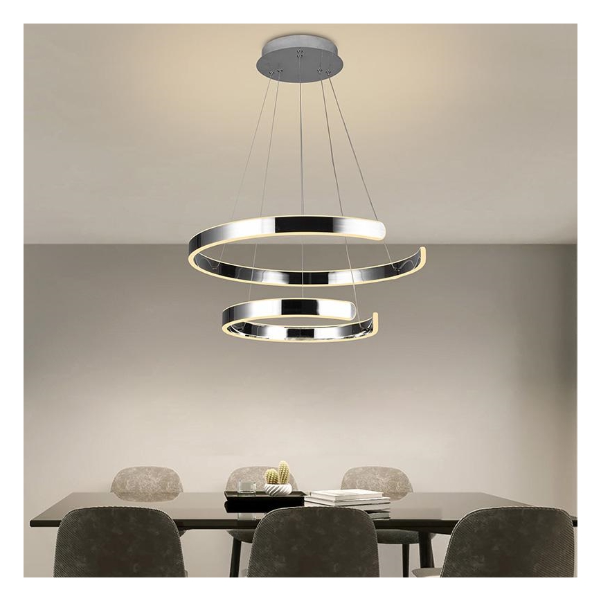 Lámpara de araña LED regulable LED/120W/230V 3000-6500K diá. 60 cm + control remoto