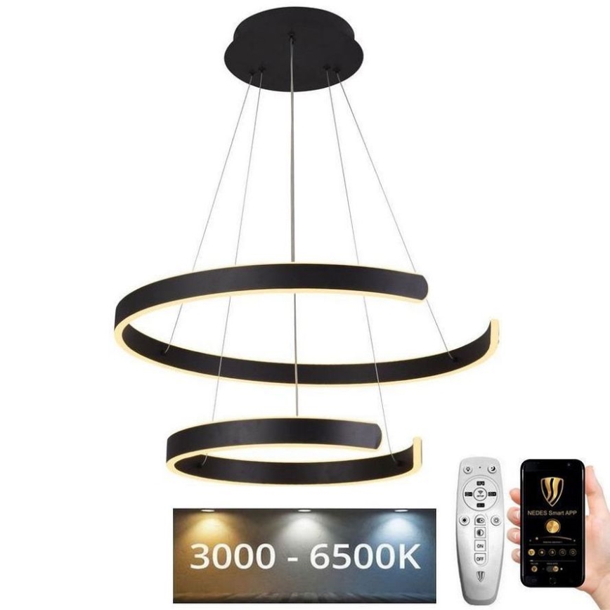 Lámpara de araña LED regulable LED/120W/230V 3000-6500K diá. 60 cm + control remoto