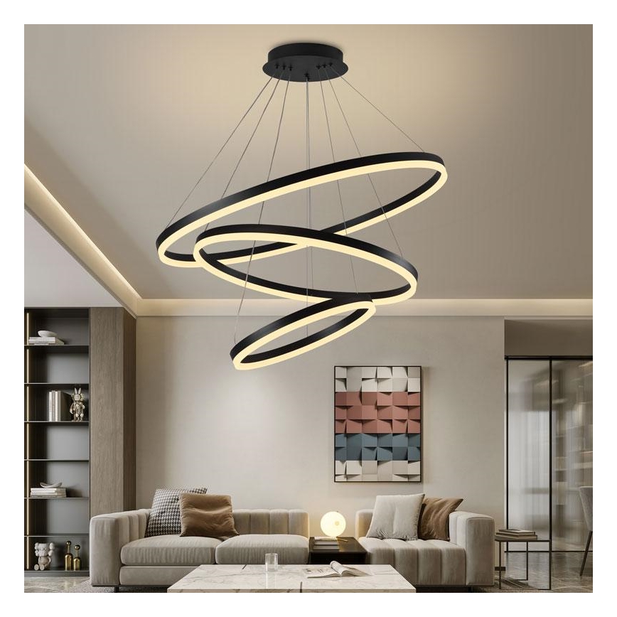 Lámpara de araña LED regulable LED/125W/230V 3000-6500K diá. 80 cm + control remoto