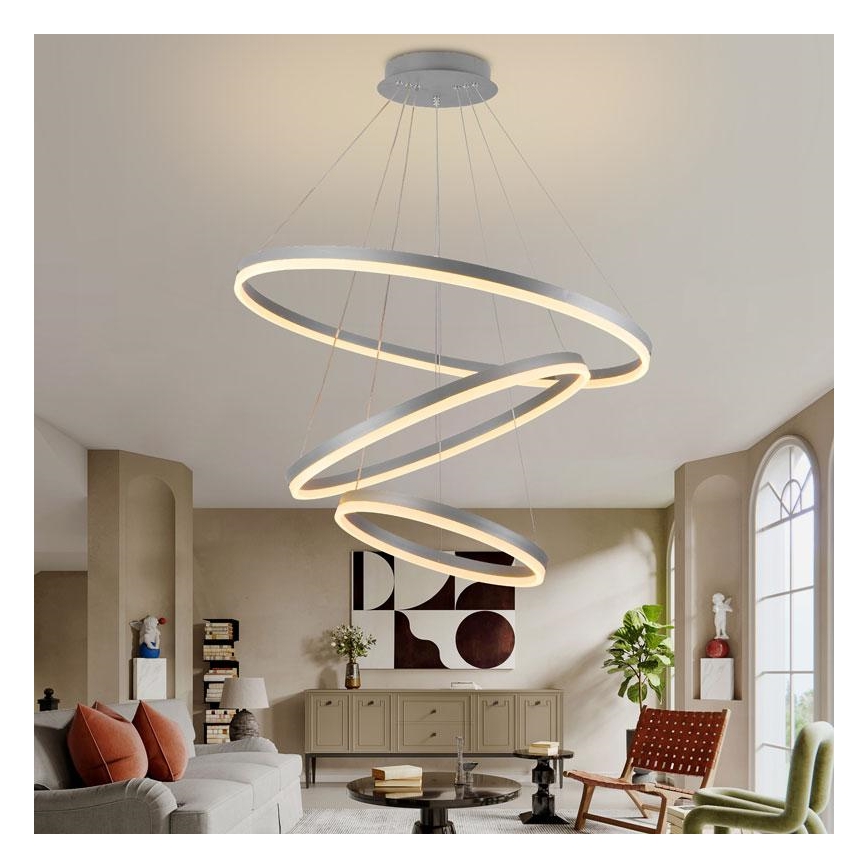 Lámpara de araña LED regulable LED/125W/230V 3000-6500K diá. 80 cm + control remoto