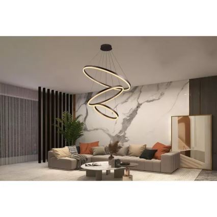 Lámpara de araña LED regulable LED/125W/230V 3000-6500K diá. 80 cm + control remoto