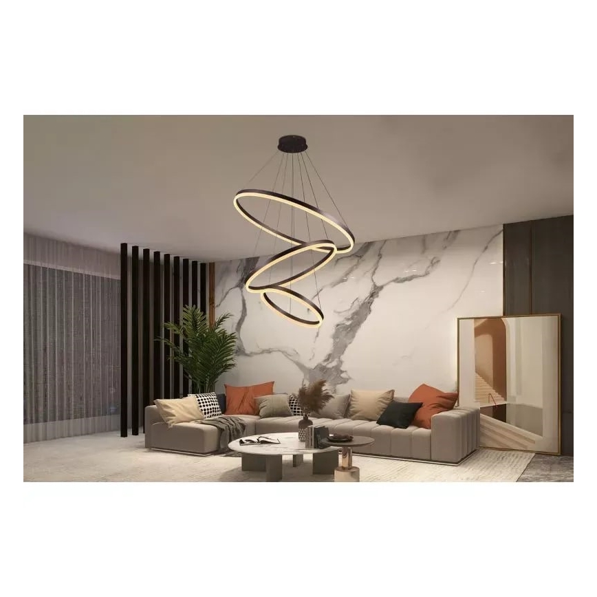 Lámpara de araña LED regulable LED/125W/230V 3000-6500K diá. 80 cm + control remoto