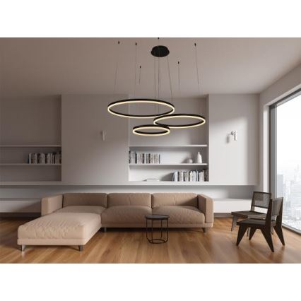 Lámpara de araña LED regulable LED/125W/230V 3000-6500K diá. 80 cm + control remoto