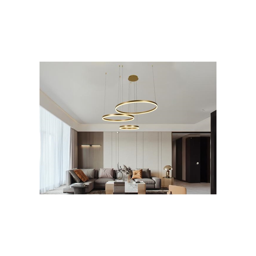Lámpara de araña LED regulable LED/125W/230V 3000-6500K diá. 80 cm + control remoto