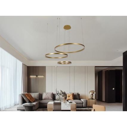 Lámpara de araña LED regulable LED/125W/230V 3000-6500K diá. 80 cm + control remoto