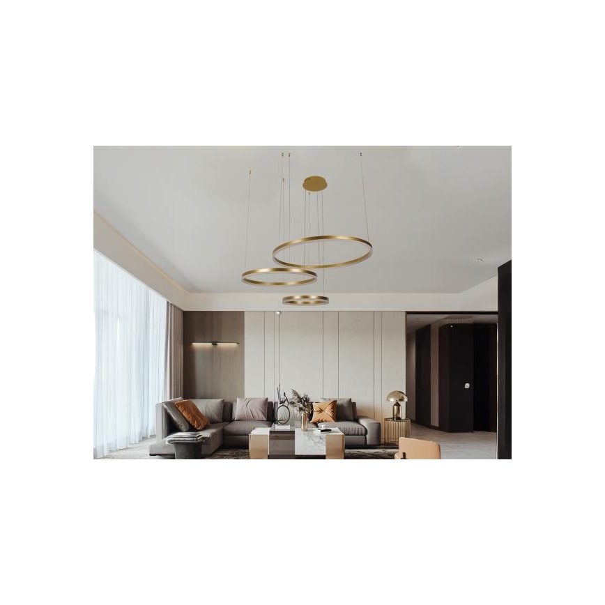 Lámpara de araña LED regulable LED/125W/230V 3000-6500K diá. 80 cm + control remoto