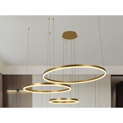 Lámpara de araña LED regulable LED/125W/230V 3000-6500K diá. 80 cm + control remoto