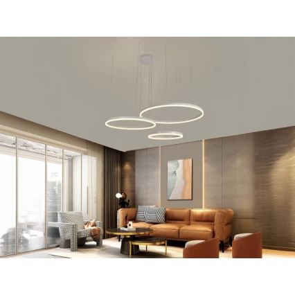 Lámpara de araña LED regulable LED/125W/230V 3000-6500K diá. 80 cm + control remoto