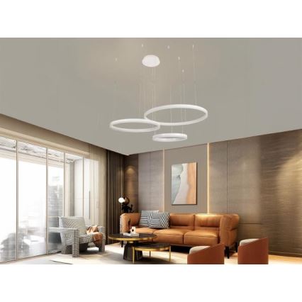 Lámpara de araña LED regulable LED/125W/230V 3000-6500K diá. 80 cm + control remoto