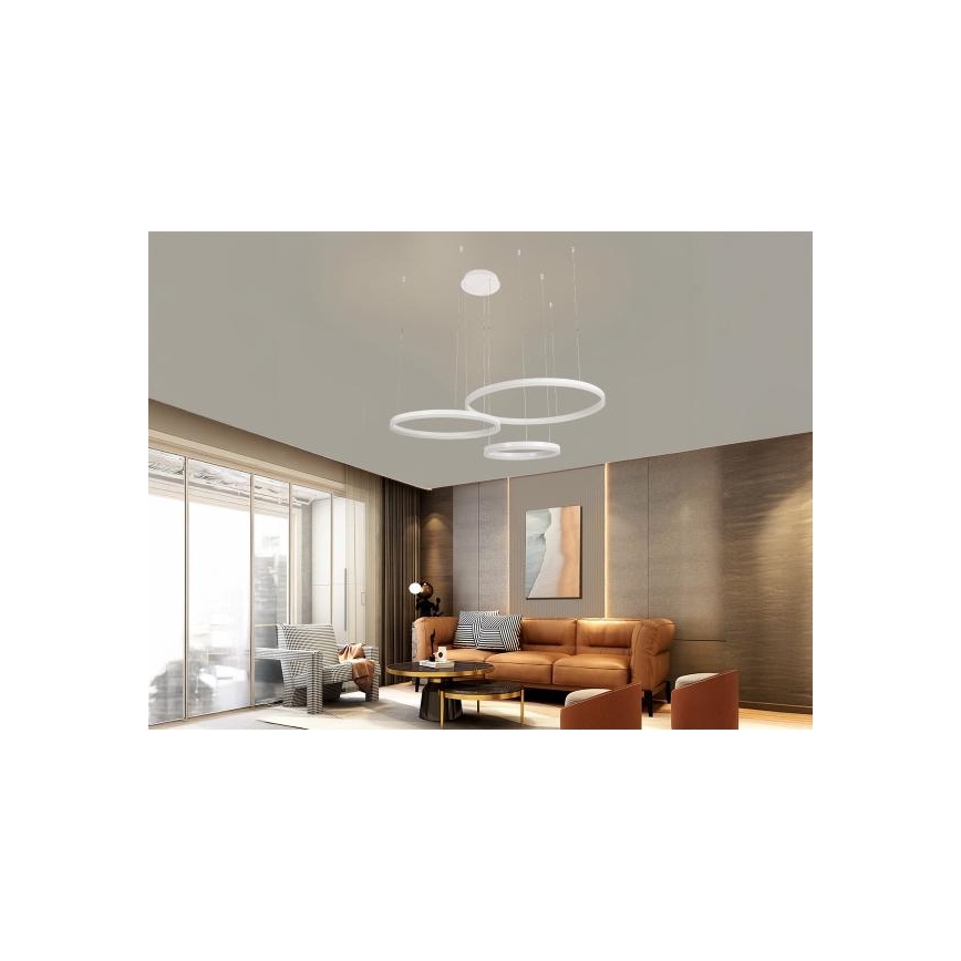 Lámpara de araña LED regulable LED/125W/230V 3000-6500K diá. 80 cm + control remoto