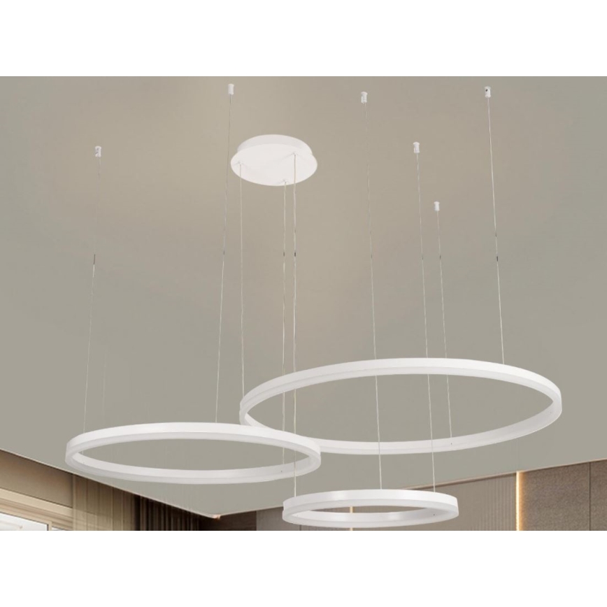 Lámpara de araña LED regulable LED/125W/230V 3000-6500K diá. 80 cm + control remoto