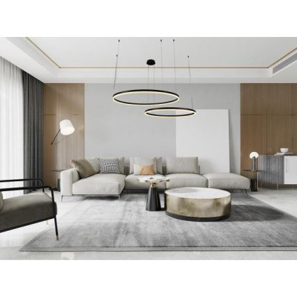 Lámpara de araña LED regulable LED/128W/230V 3000-6500K diá. 100 cm + control remoto