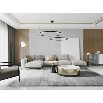 Lámpara de araña LED regulable LED/128W/230V 3000-6500K diá. 100 cm + control remoto