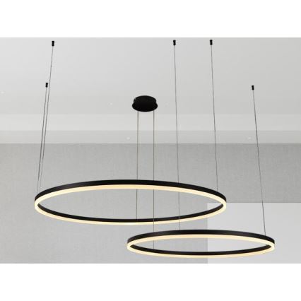 Lámpara de araña LED regulable LED/128W/230V 3000-6500K diá. 100 cm + control remoto