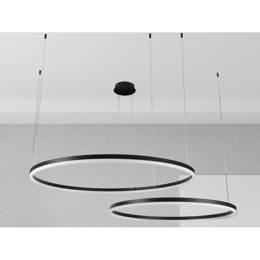 Lámpara de araña LED regulable LED/128W/230V 3000-6500K diá. 100 cm + control remoto