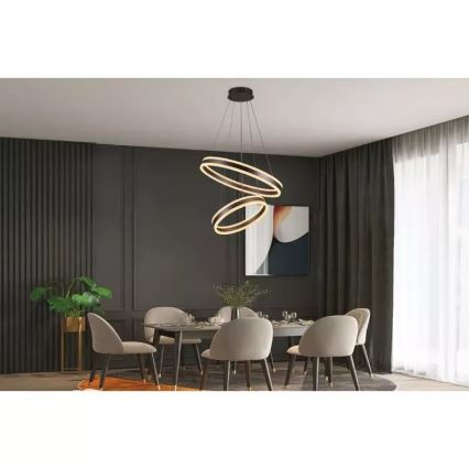 Lámpara de araña LED regulable LED/135W/230V 3000-6500K diá. 60 cm + control remoto