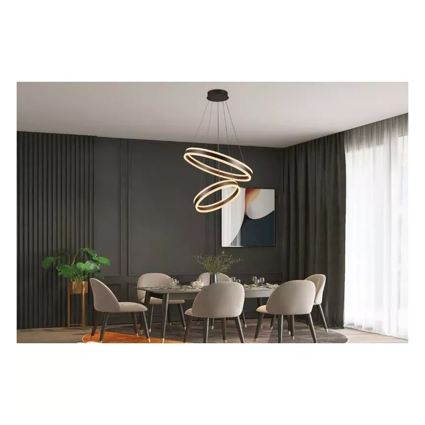 Lámpara de araña LED regulable LED/135W/230V 3000-6500K diá. 60 cm + control remoto