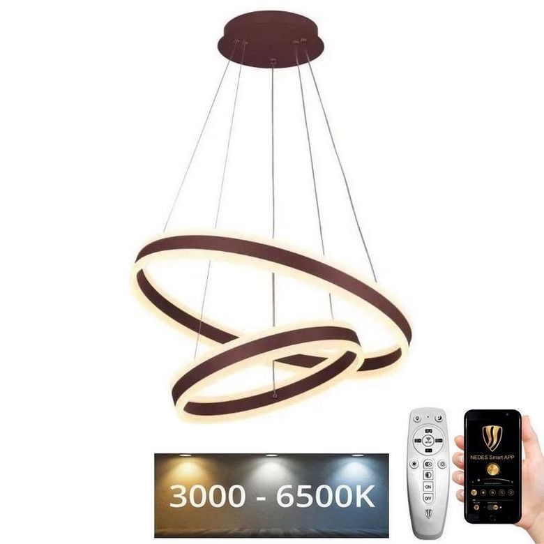 Lámpara de araña LED regulable LED/135W/230V 3000-6500K diá. 60 cm + control remoto