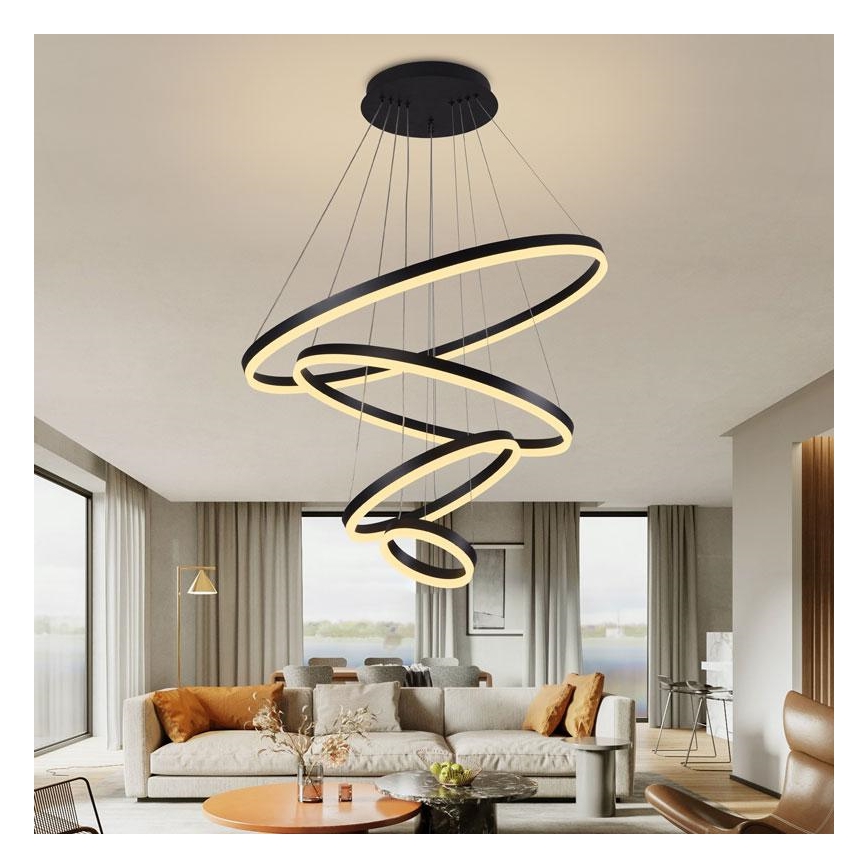 Lámpara de araña LED regulable LED/165W/230V 3000-6500K diá. 80 cm + control remoto