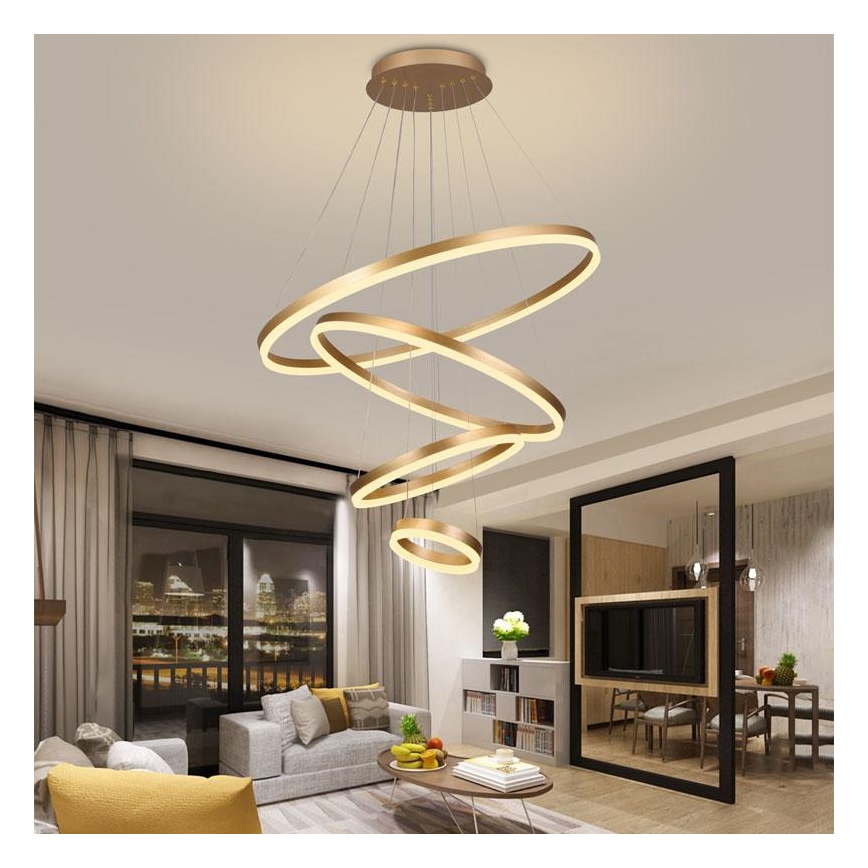 Lámpara de araña LED regulable LED/165W/230V 3000-6500K diá. 80 cm + control remoto