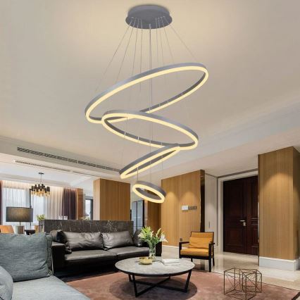Lámpara de araña LED regulable LED/165W/230V 3000-6500K diá. 80 cm + control remoto