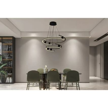 Lámpara de araña LED regulable LED/170W/230V 3000-6500K diá. 80 cm + control remoto