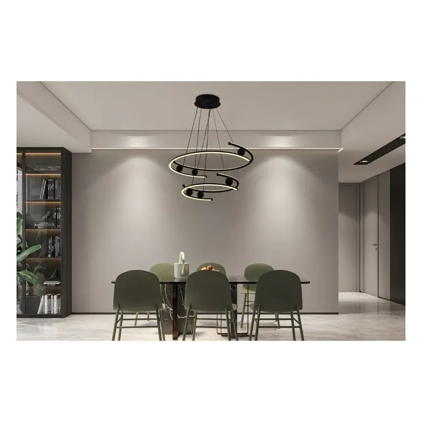 Lámpara de araña LED regulable LED/170W/230V 3000-6500K diá. 80 cm + control remoto