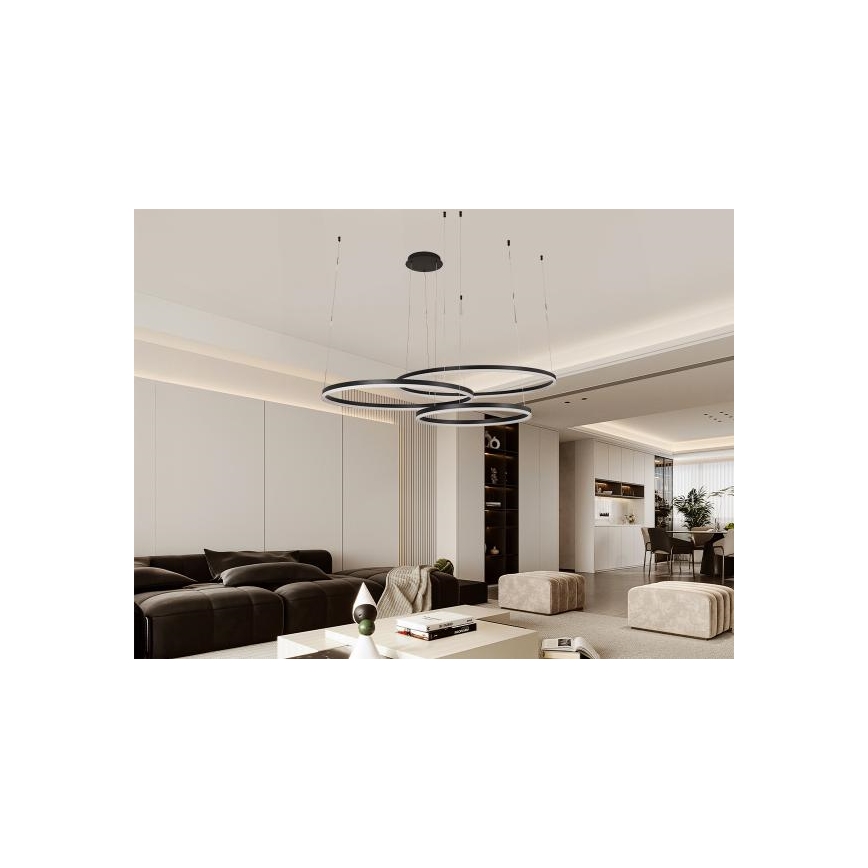 Lámpara de araña LED regulable LED/170W/230V 3000-6500K diá. 100 cm + control remoto