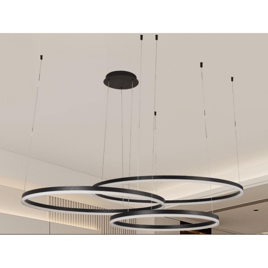 Lámpara de araña LED regulable LED/170W/230V 3000-6500K diá. 100 cm + control remoto