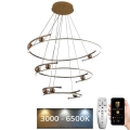 Lámpara de araña LED regulable LED/170W/230V 3000-6500K diá. 80 cm + control remoto