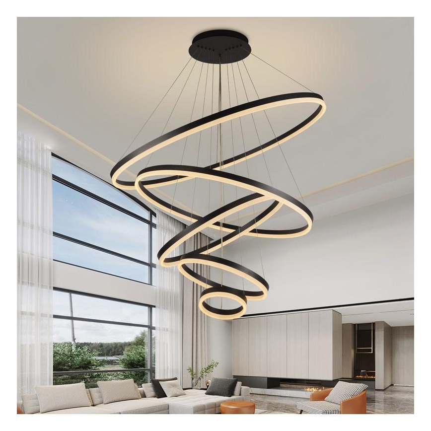 Lámpara de araña LED regulable LED/210W/230V 3000-6500K diá. 100 cm + control remoto