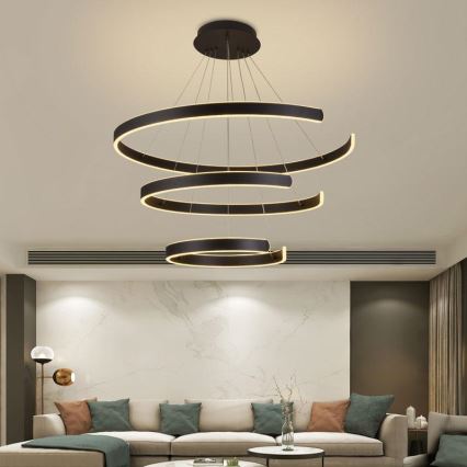 Lámpara de araña LED regulable LED/220W/230V 3000-6500K diá. 80 cm + control remoto
