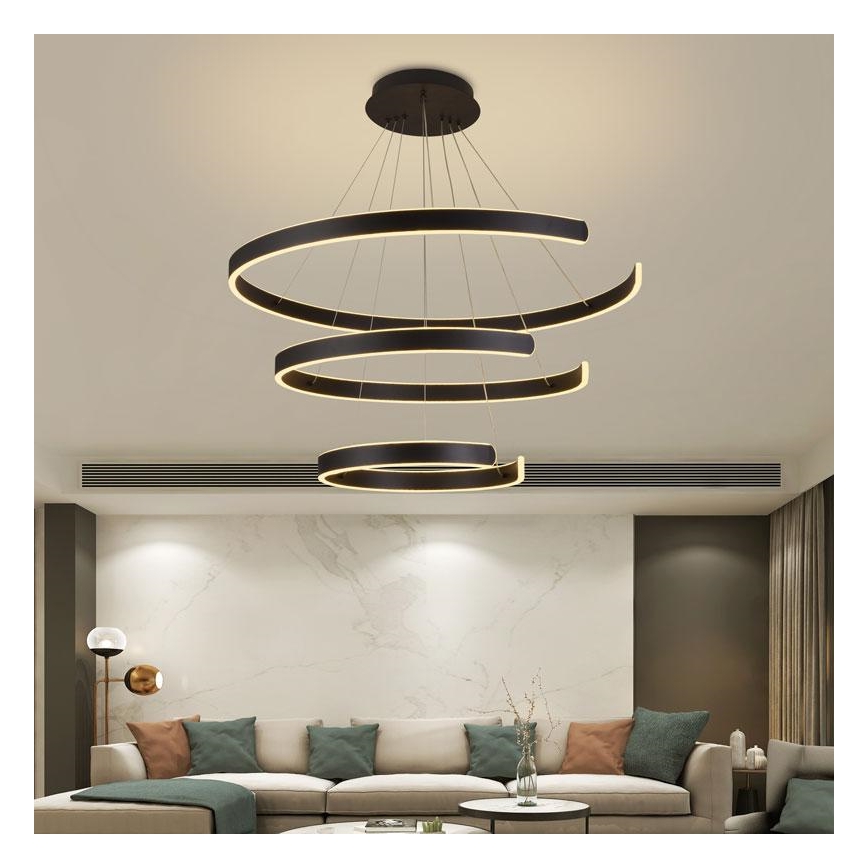 Lámpara de araña LED regulable LED/220W/230V 3000-6500K diá. 80 cm + control remoto