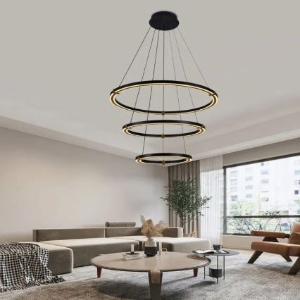 Lámpara de araña LED regulable LED/235W/230V 3000-6500K diá. 80 cm + control remoto