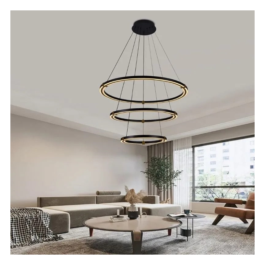 Lámpara de araña LED regulable LED/235W/230V 3000-6500K diá. 80 cm + control remoto