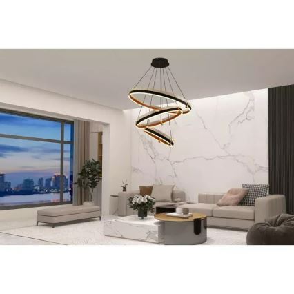 Lámpara de araña LED regulable LED/240W/230V 3000-6500K diá. 80 cm + control remoto