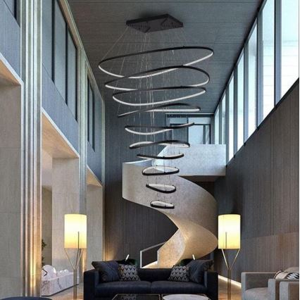 Lámpara de araña LED regulable LED/370W/230V 3000-6500K diá. 100 cm + control remoto