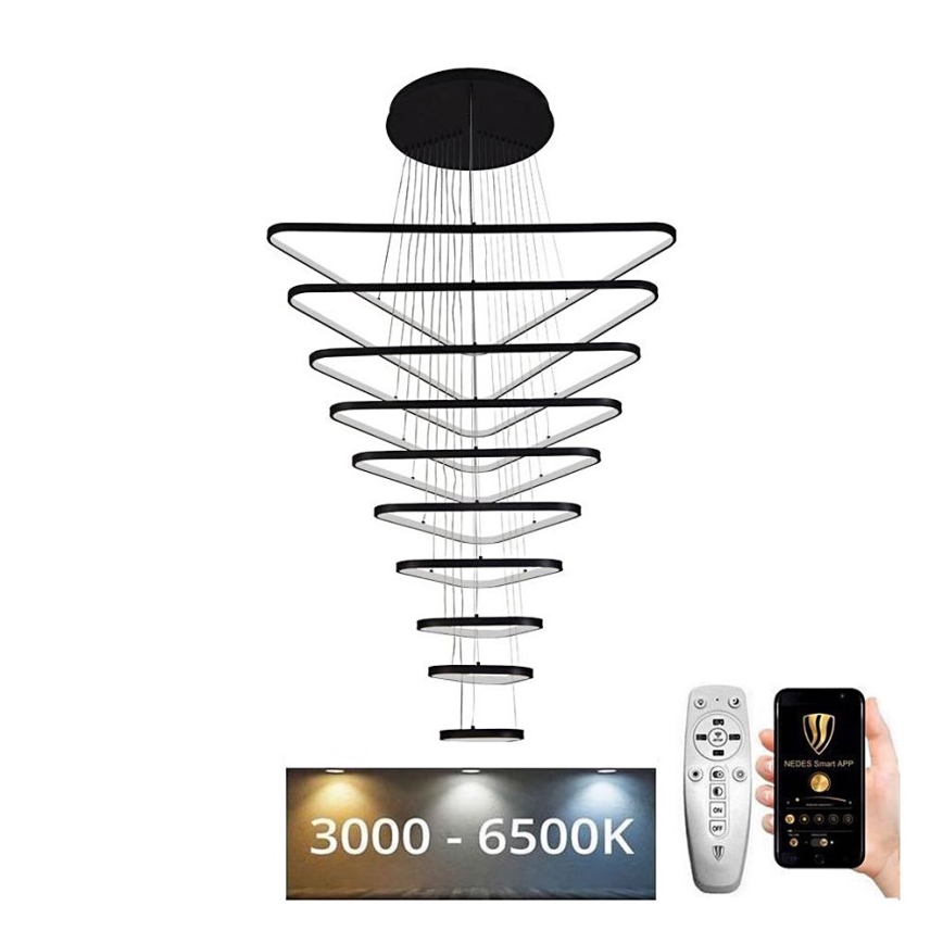 Lámpara de araña LED regulable LED/385W/230V 3000-6500K diá. 100 cm + control remoto