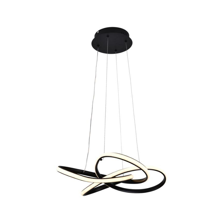 Lámpara de araña LED regulable LED/40W/230V 3000-6500K diá. 48 cm negro + control remoto