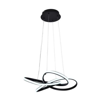 Lámpara de araña LED regulable LED/40W/230V 3000-6500K diá. 48 cm negro + control remoto